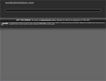 Tablet Screenshot of medicalwisdom.com